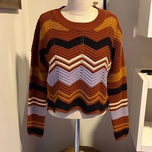 Patterned fall Sweater - Multicolor Size small